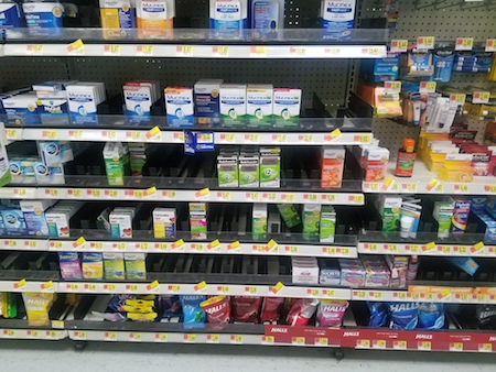 walmart over the ounter meds almost out