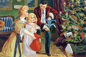 victorian christmas family tree