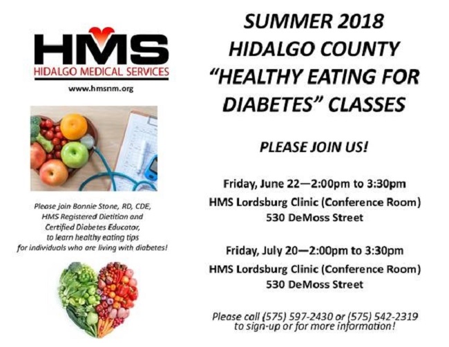 hidalgo diabetes diet class rs