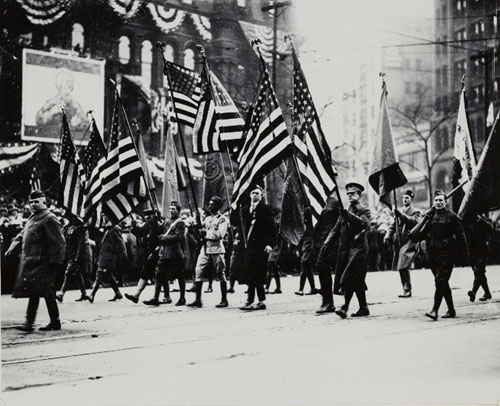 Armistice Day Parade 1919 The Detroit News Detroit Institute of Arts Enlarged