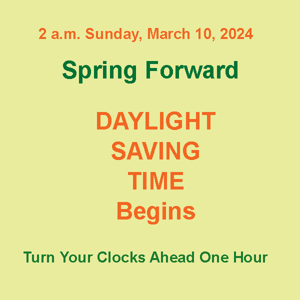 daylight saving time 2024 begins