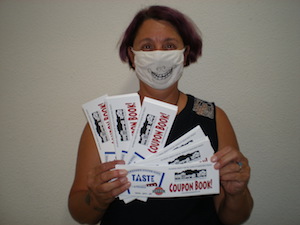 brenda tozier with coupon books