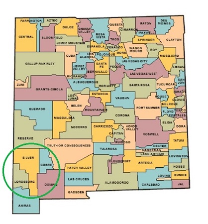 map of new mexico school districts state of new mexico public education department 2021 green circle 65