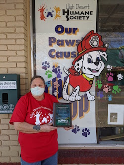 our paws for cause heidi downtown silver strong award