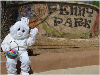 easter bunny photo at penny park
