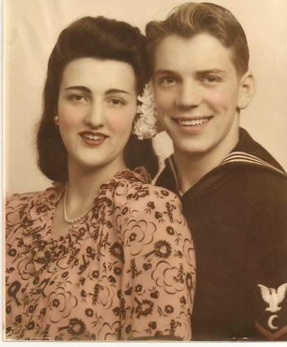 copy of dad and mom wedding pic scanned 1945