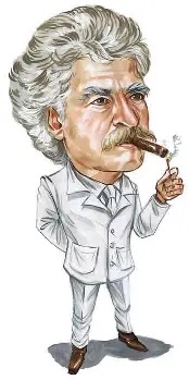 mark twain cartoon