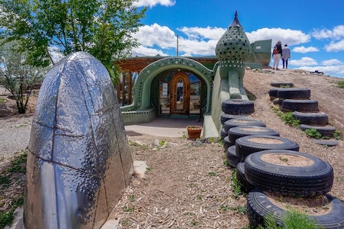 earthship biotecture taos visitor center exterior
