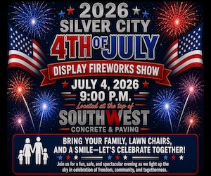 Silver City Fire Department public notices 4th of July 2026