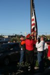 Raising POW-MIA flag