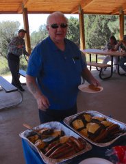 Veterans got together Saturday for a picnic at Gomez Peak pavilion