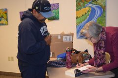 Silver City Library God's Umbrella book signing 120418