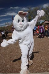 Easter egg hunt by Kiwanis at Penny Park 041622