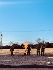 Grant County VFDs practice a propane burn 022622