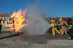 Grant County VFDs practice a propane burn 022622