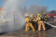 Grant County VFDs practice a propane burn 022622