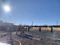 Grant County VFDs practice a propane burn 022622